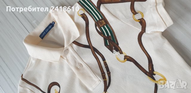 POLO Ralph Lauren Pique Cotton Slim Fit Stretch Womens Size M / S НОВО! ОРИГИНАЛ! Дамска Тениска!, снимка 3 - Тениски - 44480611