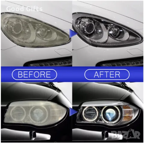 Спрей за възстановяване и полиране на фарове OUHOE, 100 ml – Премахване на окисление, надраскване и , снимка 6 - Аксесоари и консумативи - 50187927