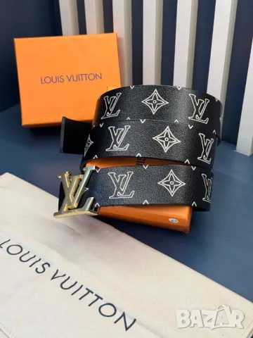 колани от естествена кожа в кутия 4см louis vuitton , снимка 4 - Колани - 50350423