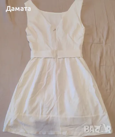 Обувки на ток и къса дамска бяла рокля, снимка 8 - Дамски обувки на ток - 46232668