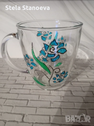 рисувано стъкло , снимка 3 - Декорация за дома - 54218437