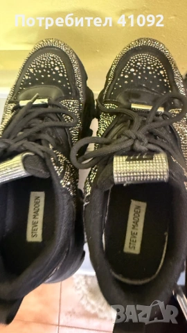 Обувки с камъни Stevе Madden 40номер, снимка 5 - Дамски ежедневни обувки - 52900590