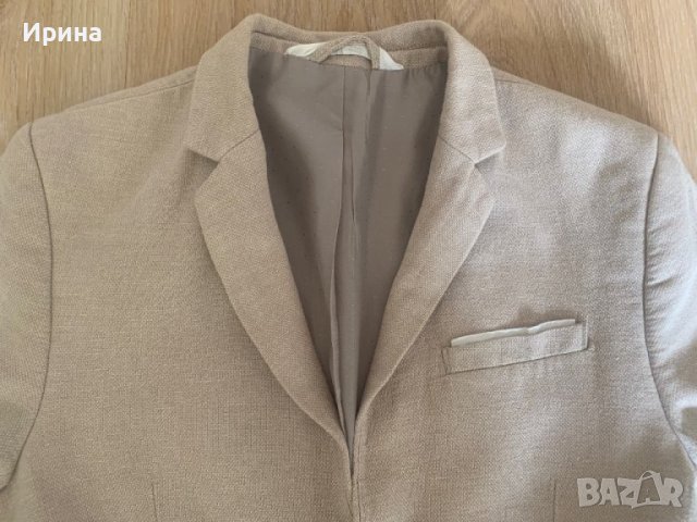 Сако от лен и памук “Н&М”, 11-12 г., снимка 4 - Детски якета и елеци - 42417168