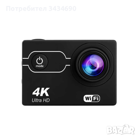 Екшън камера WIFI Ultra HD 4K водоустойчива 30 метра 170 градуса /SPK048/, снимка 3 - Камери - 44513080