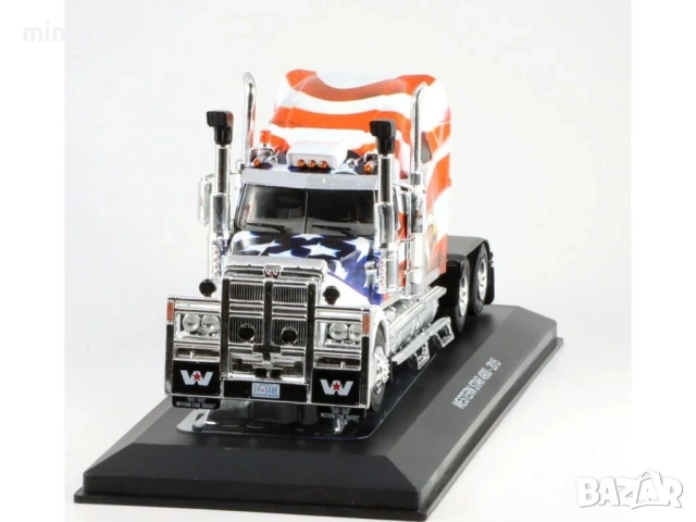 WESTERN STAR 4900 “American Eagle” влекач 2015 - мащаб 1:43 на Hachette моделът е нов в блистер, снимка 4 - Колекции - 54041420
