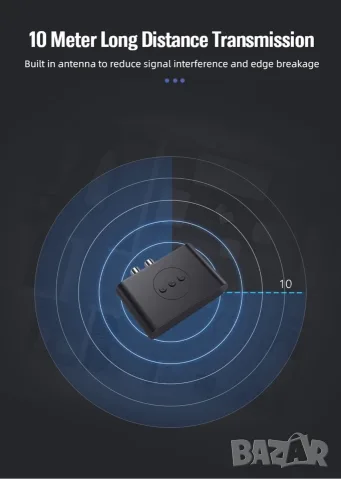 Bluetooth 5.3 аудио приемник 1TECH BLS-B21, NFC, AUX, RCA, Hands-Free, 2 телефона, снимка 10 - Ресийвъри, усилватели, смесителни пултове - 56314258