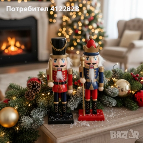 дървена коледна фигурка