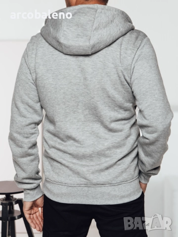 Мъжки суичър с цип и качулка, 3цвята , снимка 5 - Суичъри - 47535709