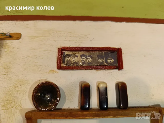 стара немска пластична живопис с миниатюри, снимка 6 - Антикварни и старинни предмети - 48406676