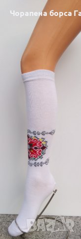 3/4 чорапи с фолклорни мотиви 108, снимка 2 - Дамски чорапи - 42893576