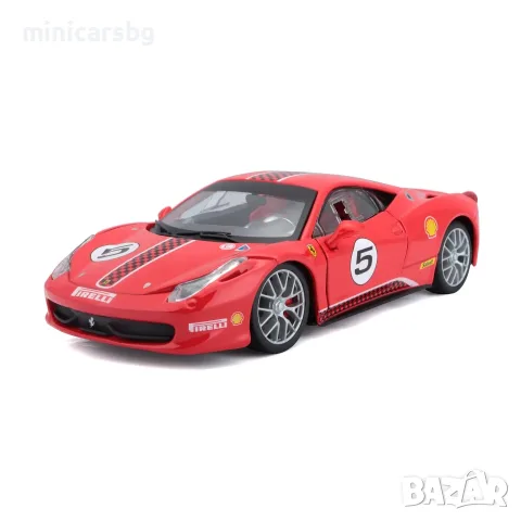 Метални колички Ferrari 458 Challenge №5 – 1:24