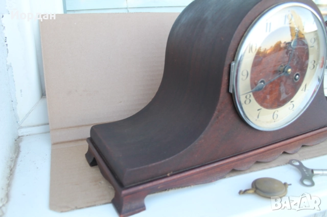 Немски настолен часовник , снимка 2 - Антикварни и старинни предмети - 52539770