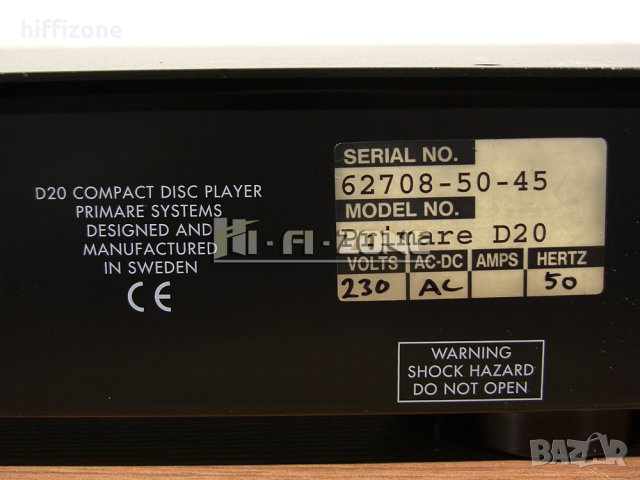 CD PLAYER  Primare d20 , снимка 8 - Аудиосистеми - 40149469