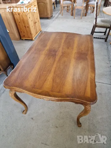 Масивна Барокова Разтегателна Маса-внос от Германия!, снимка 2 - Маси - 50190963