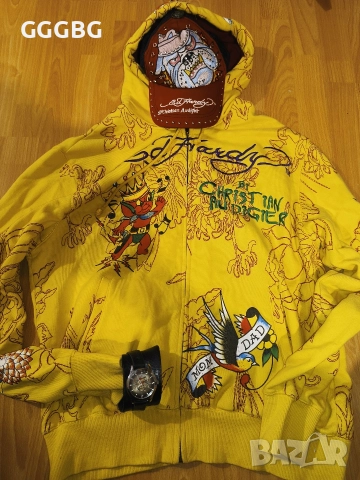 Ед Харди суичър, часовник, шапка., снимка 5 - Мъжки - 52596400