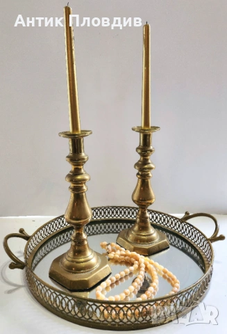 Месингови свещници комплект 2бр