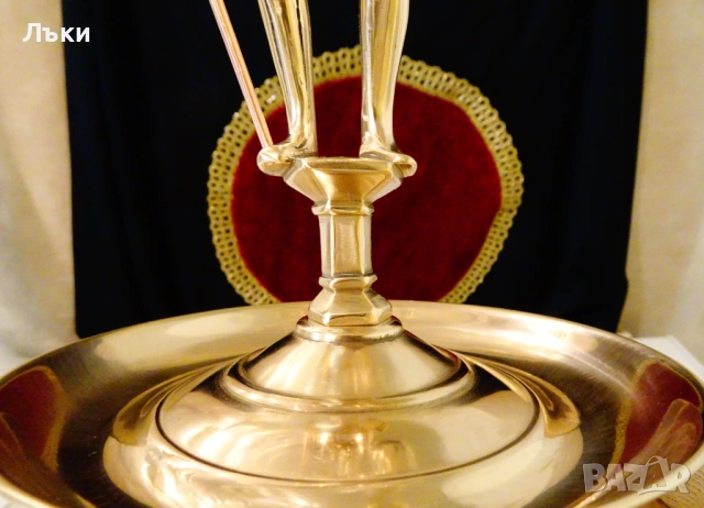 Бронзов свещник,скулптура Landsknecht leuchter,1.7 кг. , снимка 8 - Антикварни и старинни предмети - 54101894