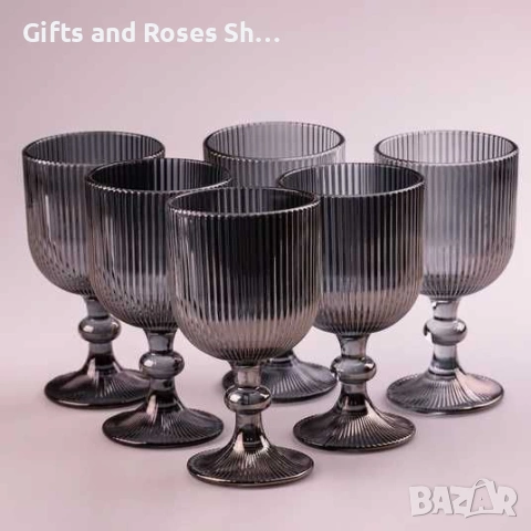 Нова серия чаши в графитен цвят и релефно стъкло