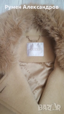 Дамско палто GUESS AMELIA Beige в размер М, снимка 10 - Палта, манта - 53119967