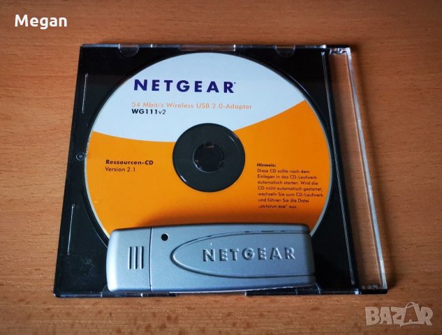 WiFi мрежов USB адаптер Netgear , снимка 1 - Мрежови адаптери - 31234958