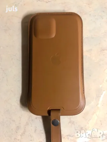 Чатичка - калъф за Iphone 12 / 12 Pro, естествена кожа, снимка 5 - Калъфи, кейсове - 50323563