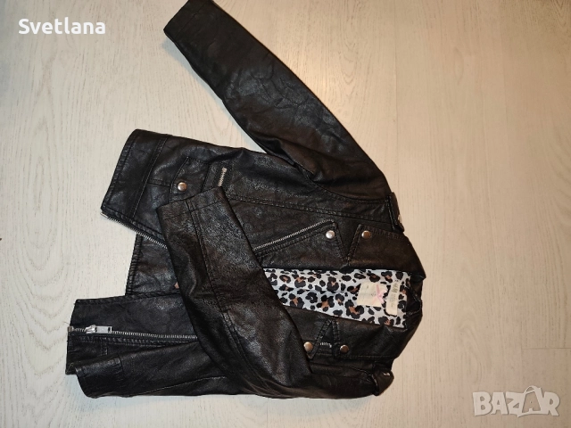 рокерско яке h&m еко кожа, снимка 2 - Детски якета и елеци - 51956038