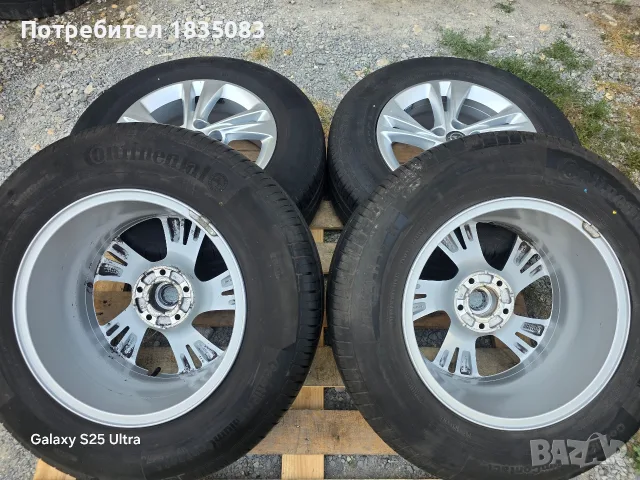 Лети джанти 16ки 5х108 Opel, Peugeot + летни гуми 215/70/16 Continental, снимка 8 - Гуми и джанти - 55842667
