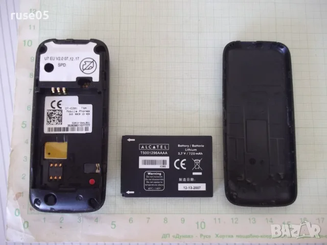 GSM "Alcatel OT-E201" работещ, снимка 5 - Alcatel - 56082605