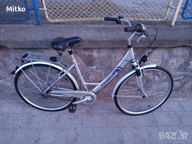 28 цола алуминиев велосипед с 7 скорости усилени капли амортисьори предни като нов , снимка 3 - Велосипеди - 50739721