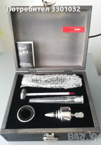 Аксесоари за вино PULLTEX,6 части в кутия с 2 нива, снимка 1