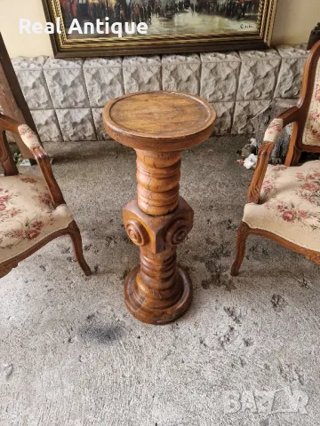 Продавам много стара антикварна английска дървена колона , снимка 1