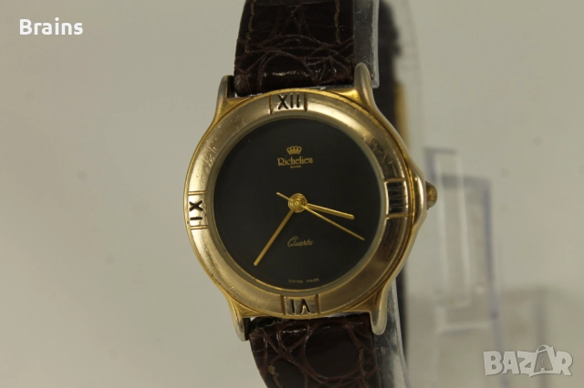 Швейцарски Дамски Ръчен Часовник RICHELIEU Quartz, снимка 3 - Дамски - 52826817