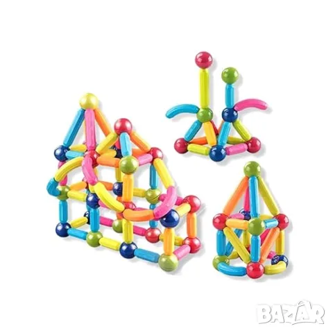 Магнитен конструктор Magnetic Sticks – 42 части, снимка 2 - Игри и пъзели - 55824626