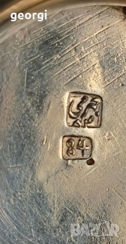 стара сребърна чаша, снимка 9 - Антикварни и старинни предмети - 53088423