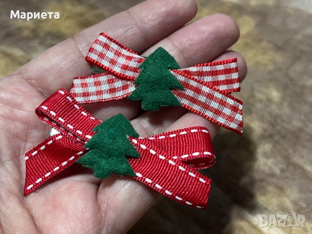 Коледни фиби Аксесоари за коса ръчна изработка фиба с елен, снимка 8 - Аксесоари за коса - 52797371