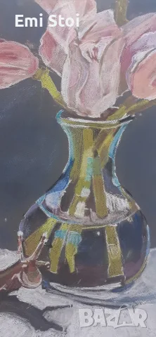 Картина с лалета, снимка 2 - Картини - 56319406