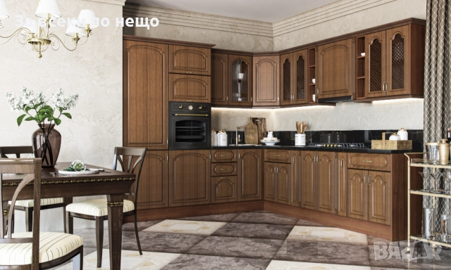 Кухненски шкаф OREH горен В-60/72 РЕШЕТКА орех/орех мускат патина Код P1637, снимка 3 - Шкафове - 52929204