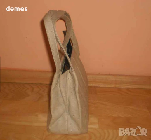 Дамска чанта от кожа на щраус, снимка 4 - Чанти - 50887340