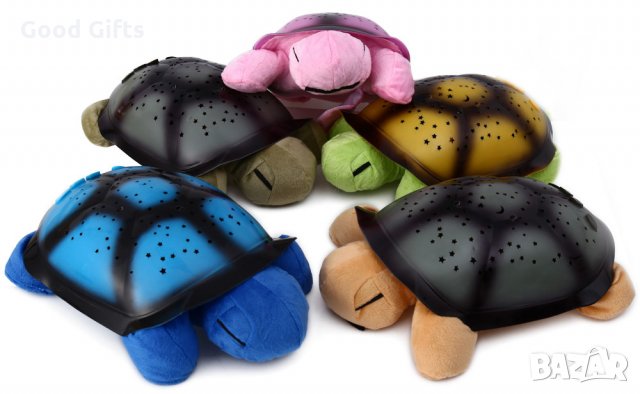 Детска музикална нощна лампа звездно небе - костенурка, снимка 5 - Други - 29525425