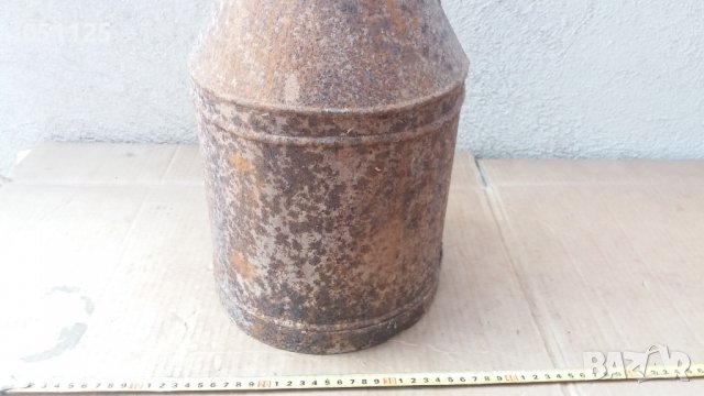 възрожденски метален гюм, съд за мляко - 12 литров , снимка 5 - Антикварни и старинни предмети - 39146725