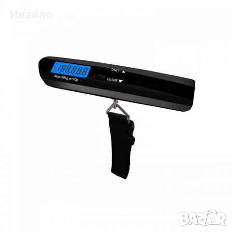 Дигитален кантар за багаж SAPIR SP-1652-A, 50 kг, Черен, снимка 1