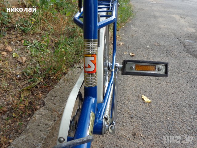 Ретро велосипед Балкан модел Сг 7 М  Пирин преходен модел произведен през 1984 година 100% оригинал, снимка 12 - Велосипеди - 37544937