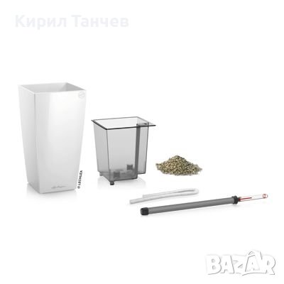 LECHUZA MINI CUBI Table Planters Самополивна Висококачествена Кашпа, снимка 4 - Саксии и кашпи - 44198180