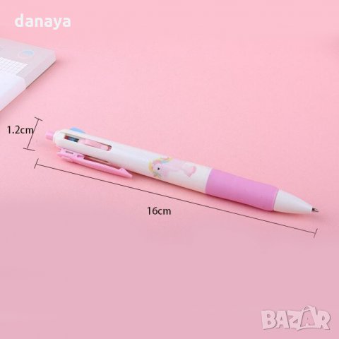 1583 Химикал с цветен принт 4 цвята в 1, снимка 7 - Ученически пособия, канцеларски материали - 29516286