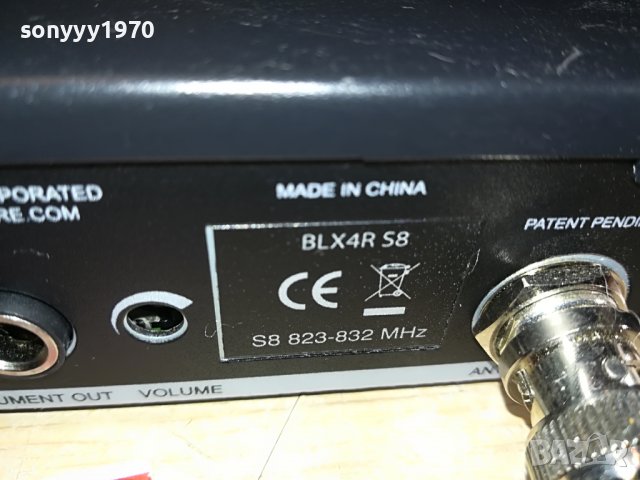 ❤️📢Shure BLX4R S8, 823-832MHz 1/2 19" Receiver М1010221227, снимка 11 - Микрофони - 38280622