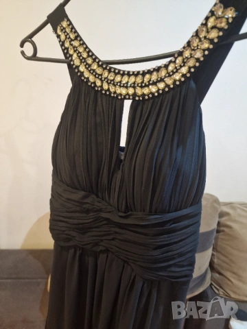 Официална дълга черна рокля