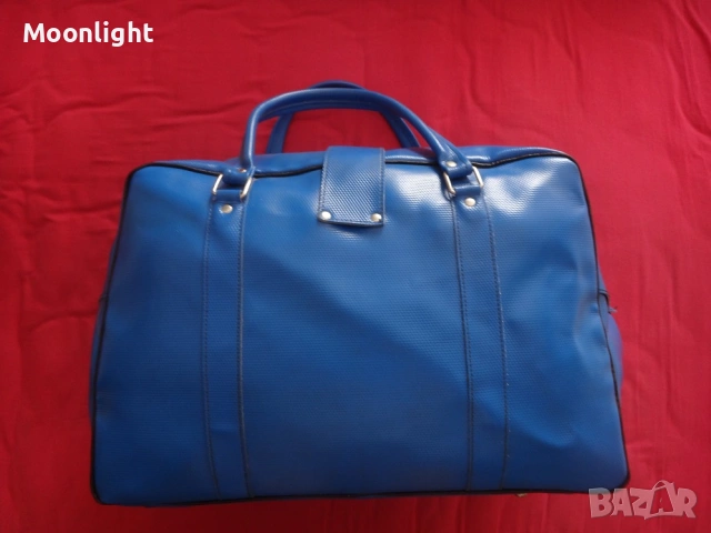 Антики - 2 големи ретро кожени сака / пътни чанти винтидж, снимка 4 - Антикварни и старинни предмети - 53232689