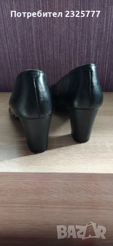 Дамски кожени обувки с ток, снимка 2 - Дамски ежедневни обувки - 39382699