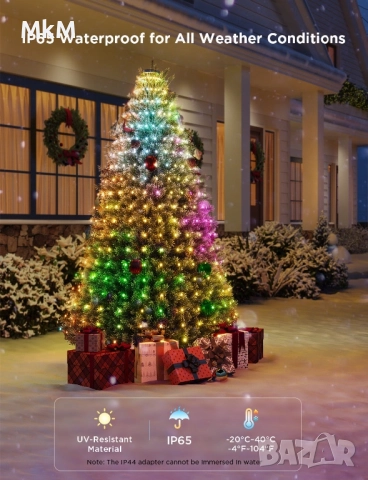 Govee Christmas Tree Lights, снимка 4 - Лед осветление - 52368664