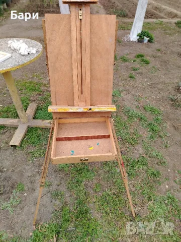 Сгъваем преносим дървен статив за рисуване, снимка 6 - Картини - 49641093